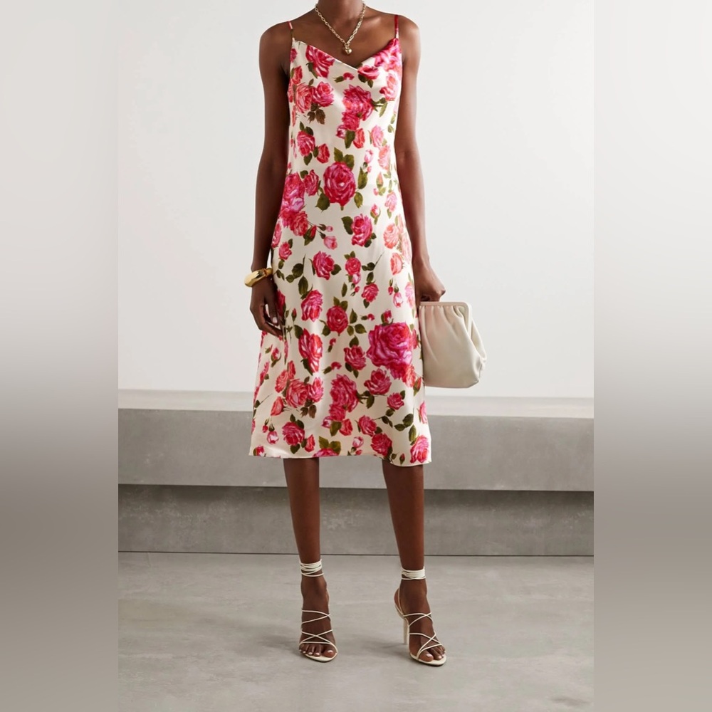 L'AGENCE Dawn & Rosewood Nyla Cowl Neck Midi Slip Dress. Size 0* - Picture 9 of 15